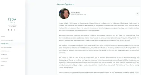 Keynote Speaker: International Conference on Immersive and 3D Audio (I3DA 2026) 1 Keynote Speaker International Conference On Immersive And 3 Audio 3 DA 2026