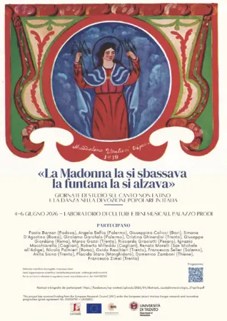 Study Days La Madonna La Si Sbassava La Funtana La Si Alzava